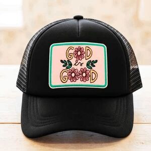2/$30 Ladies Black Faith Trucker Hat